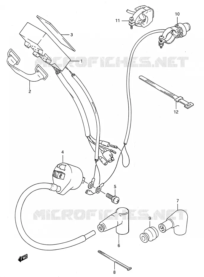 ELECTRICAL Suzuki MOTO 250 RM 1992  RM250 N (E03,E28,E33)