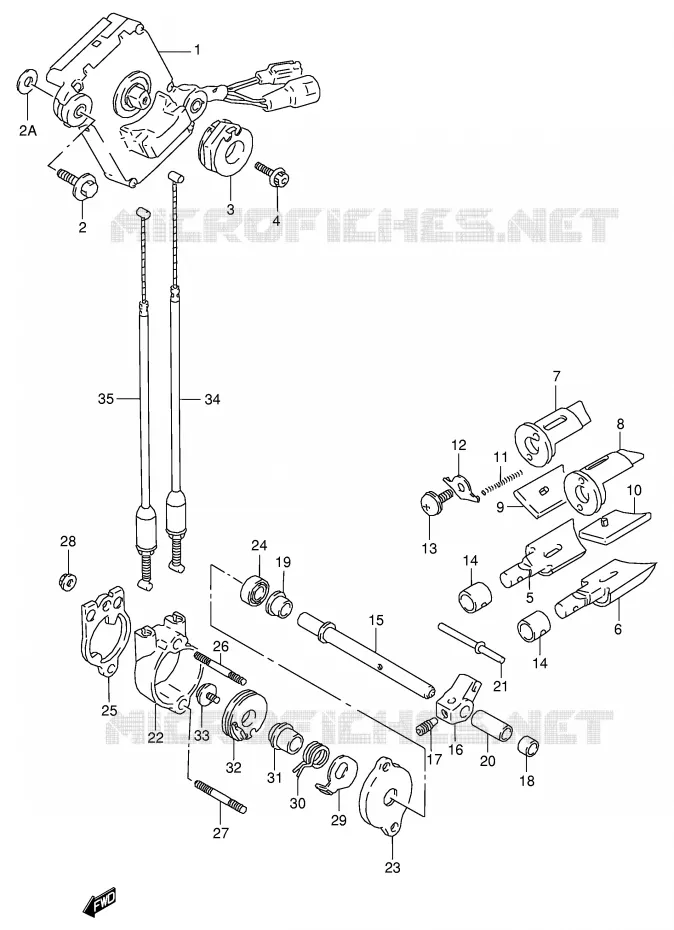 EXHAUST VALVE (MODEL N/P) Suzuki MOTO 125 RG 1994  RG125FUR(E18)