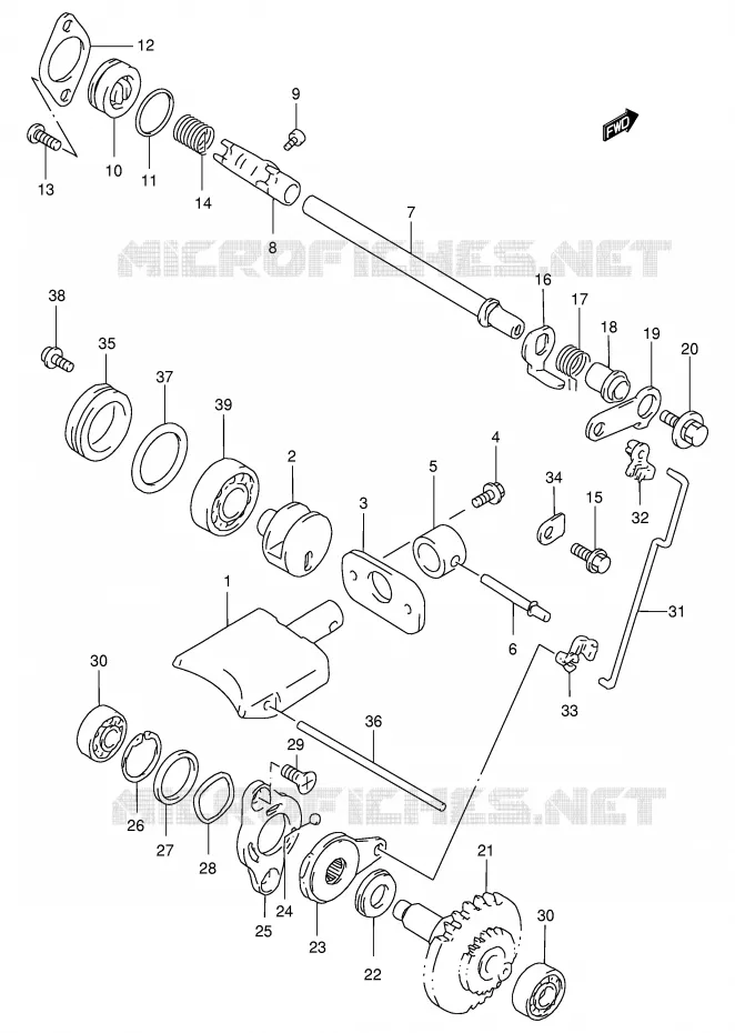 EXHAUST VALVE (MODEL W) Suzuki MOTO 250 RM 1996  RM250T(E3/E28)