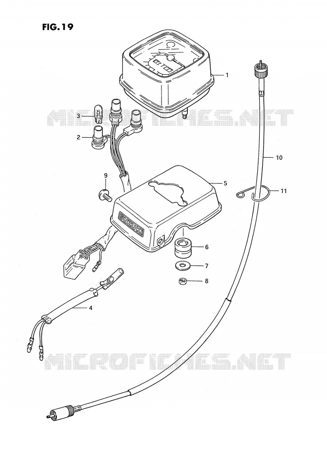 SPEEDOMETER (E16,E43) Suzuki MOTO 50 PV 1994  PV50R(E15)