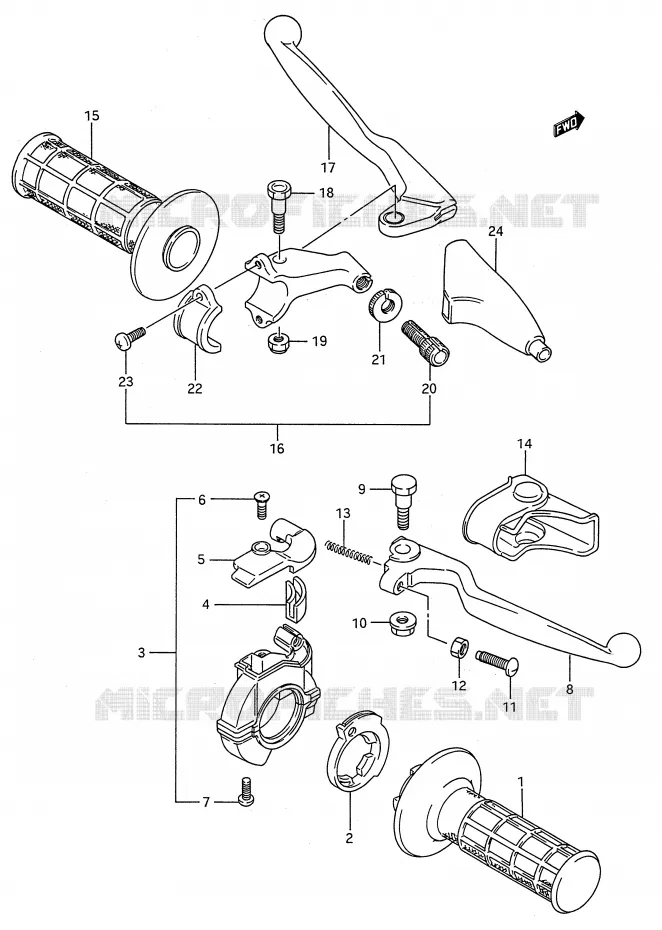 SWITCHES Suzuki MOTO 125 RM 1991  RM125M(E28)