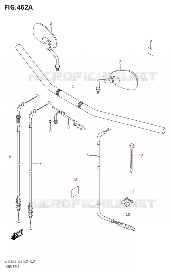 HANDLEBAR Suzuki MOTO 1500 BOULEVARD 2019  VZ1500 L9