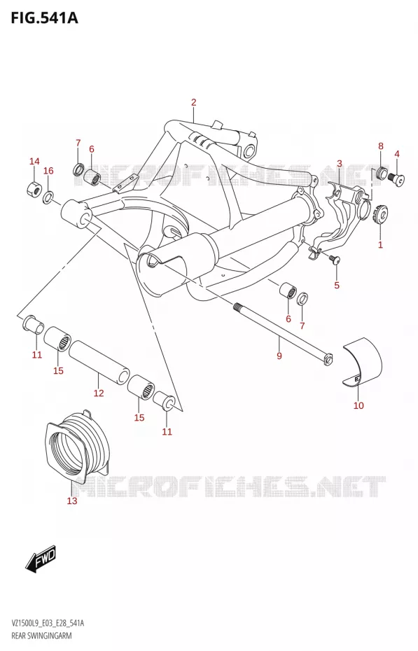 SWINGARM Suzuki MOTO 1500 BOULEVARD 2019  VZ1500 L9