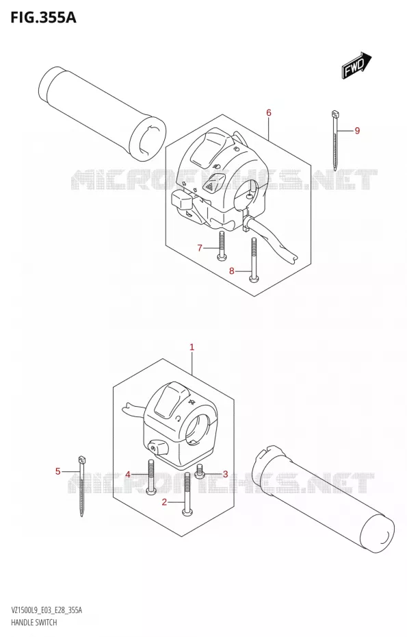 SWITCHES Suzuki MOTO 1500 BOULEVARD 2019  VZ1500 L9