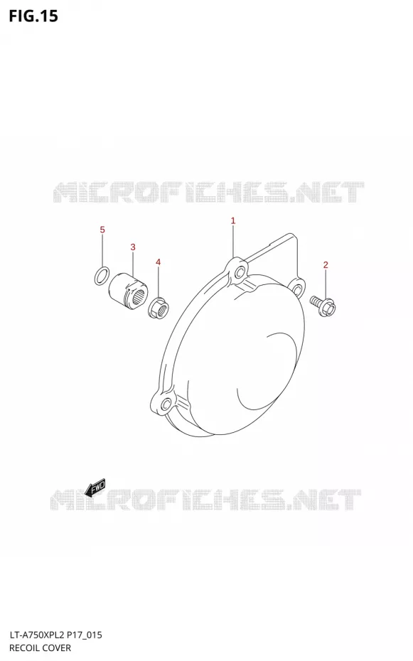ALTERNATOR COVER Suzuki QUAD 750 KINGQUAD 2012  LT-A750XP L2/LT-A750XPZ L2 (P17,P24)