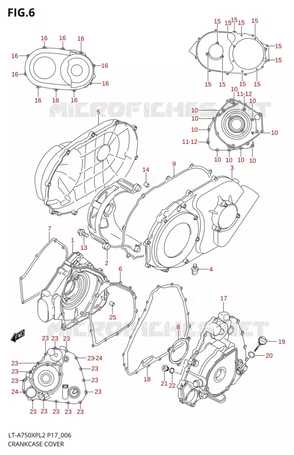 CASING Suzuki QUAD 750 KINGQUAD 2012  LT-A750XP L2/LT-A750XPZ L2 (P17,P24)