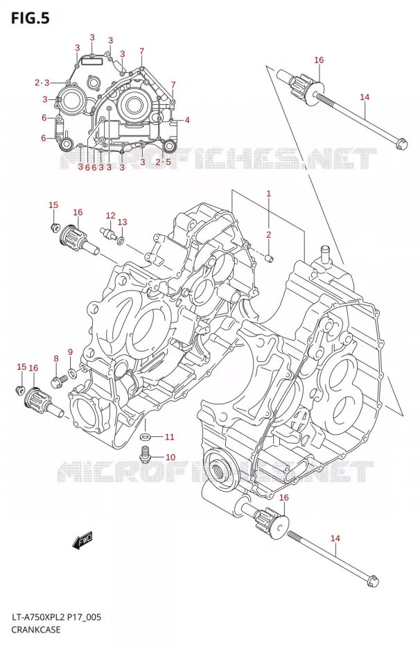 CASING Suzuki QUAD 750 KINGQUAD 2012  LT-A750XP L2/LT-A750XPZ L2 (P17,P24)