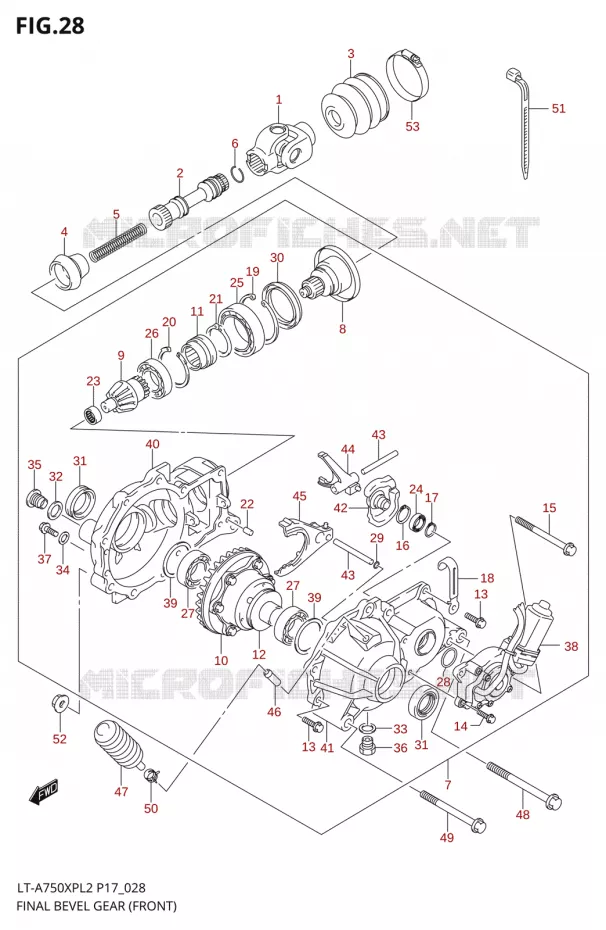 DRIVESHAFTQUE (AVANT) Suzuki QUAD 750 KINGQUAD 2012  LT-A750XP L2/LT-A750XPZ L2 (P17,P24)