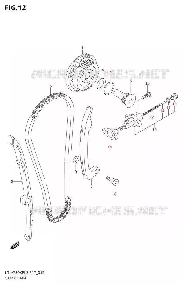 TIMING Suzuki QUAD 750 KINGQUAD 2012  LT-A750XP L2/LT-A750XPZ L2 (P17,P24)