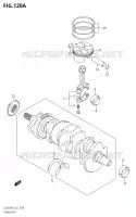 CRANKSHAFT for Suzuki GSR 600 2006