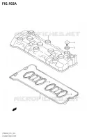 CYLINDER HEAD COVER for Suzuki GSR 600 2006