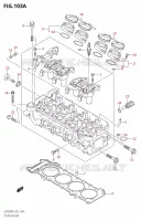 CYLINDER HEAD for Suzuki GSR 600 2006