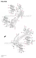 FOOTREST for Suzuki GSR 600 2006
