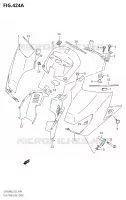 FUEL TANK SIDE COVER (K6,K7) for Suzuki GSR 600 2006