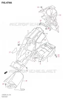 REAR FENDER for Suzuki GSR 600 2006