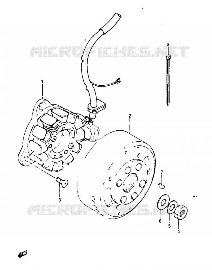 IGNITION Suzuki MOTO 125 TS-X 1986  TS125XUG(E/F/G)