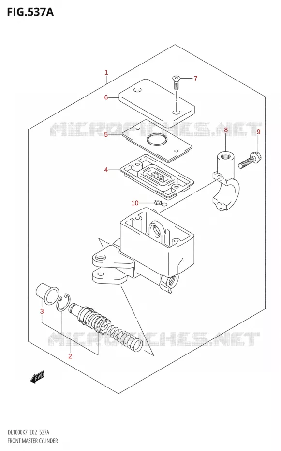 FRONT MASTER CYLINDER Suzuki MOTO 1000 V-STROM 2009  DL1000K9(E2)