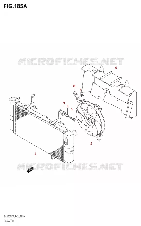 RADIATOR Suzuki MOTO 1000 V-STROM 2009  DL1000 K9 (E02,E19,E24)
