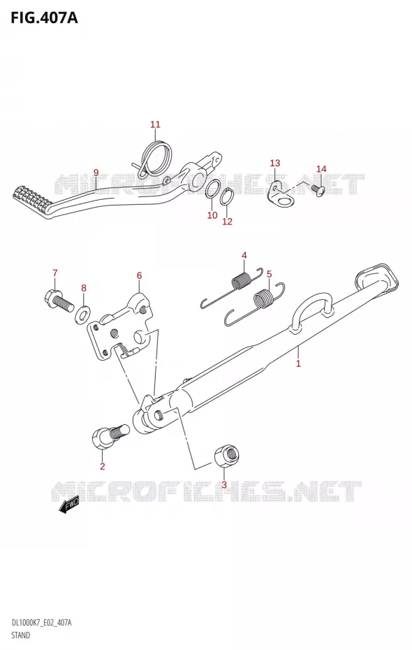 STAND Suzuki MOTO 1000 V-STROM 2010  DL1000 L0 (E02,E19,E24)