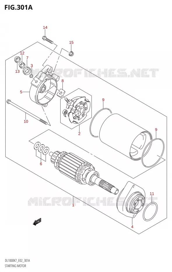 STARTER MOTOR Suzuki MOTO 1000 V-STROM 2010  DL1000 L0 (E02,E19,E24)