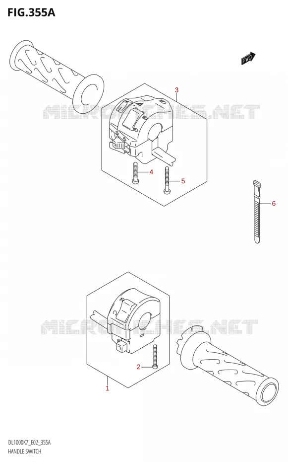 SWITCHES Suzuki MOTO 1000 V-STROM 2009  DL1000 K9 (E02,E19,E24)