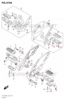 FOOTREST for Suzuki HAYABUSA 1300 2013
