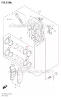 FRONT CALIPER for Suzuki HAYABUSA 1300 2013