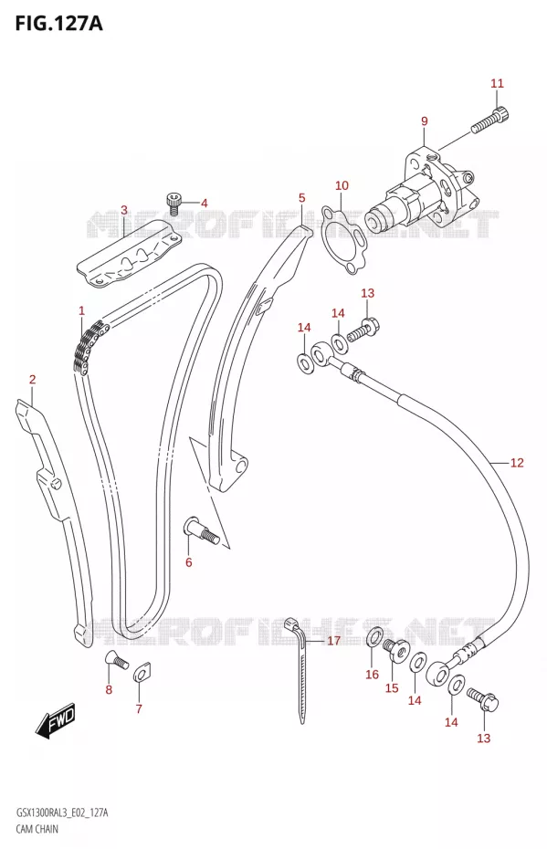 TIMING Suzuki MOTO 1300 HAYABUSA 2013  GSX1300RA L3 (E19)