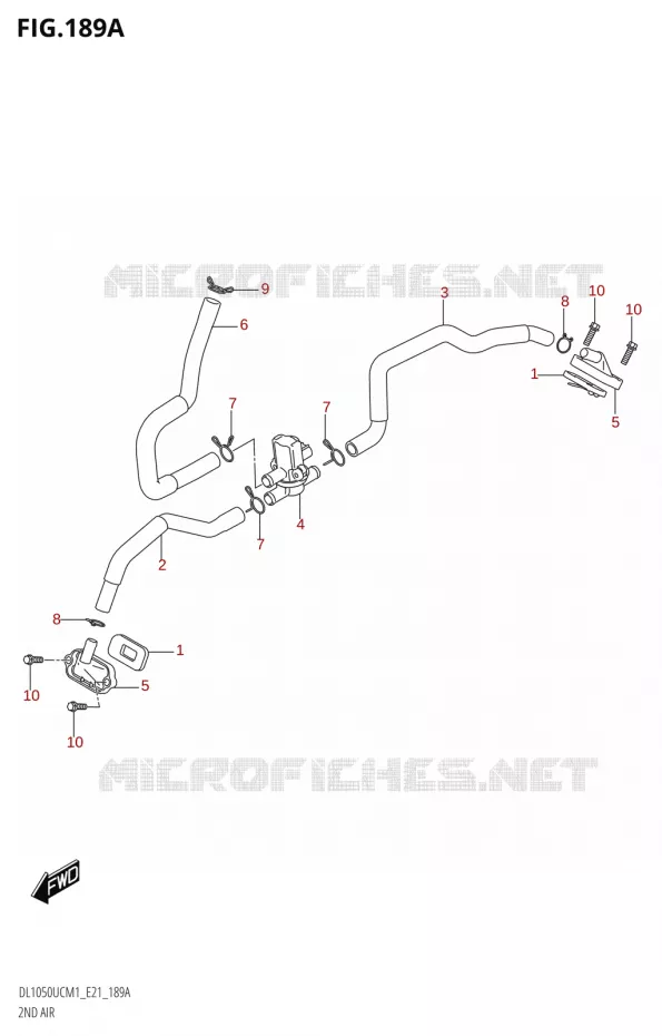ANTI POLLUTION SYSTEM Suzuki MOTO 1050 V-STROM 2021  DL1050UC  M1