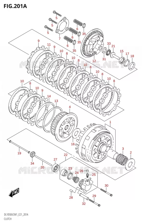 CLUTCH Suzuki MOTO 1050 V-STROM 2021  DL1050UC  M1