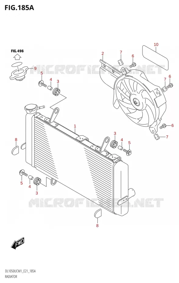 RADIATOR Suzuki MOTO 1050 V-STROM 2021  DL1050UC  M1
