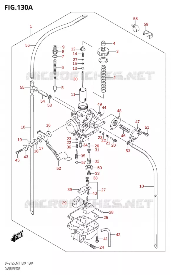 CARBURETOR Suzuki MOTO 125 DR-Z 2021  DR-Z125L M1