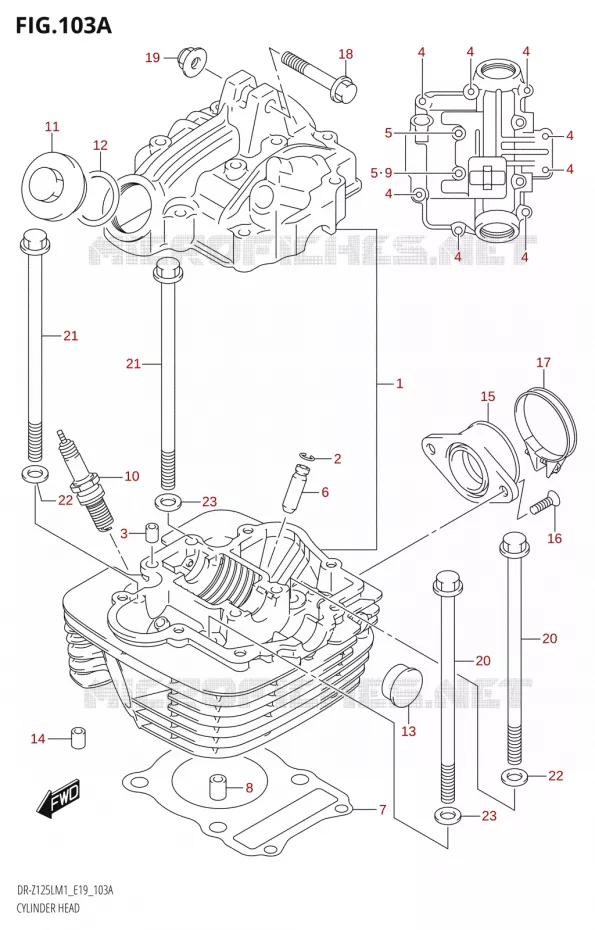 CYLINDER HEAD Suzuki MOTO 125 DR-Z 2021  DR-Z125L M1