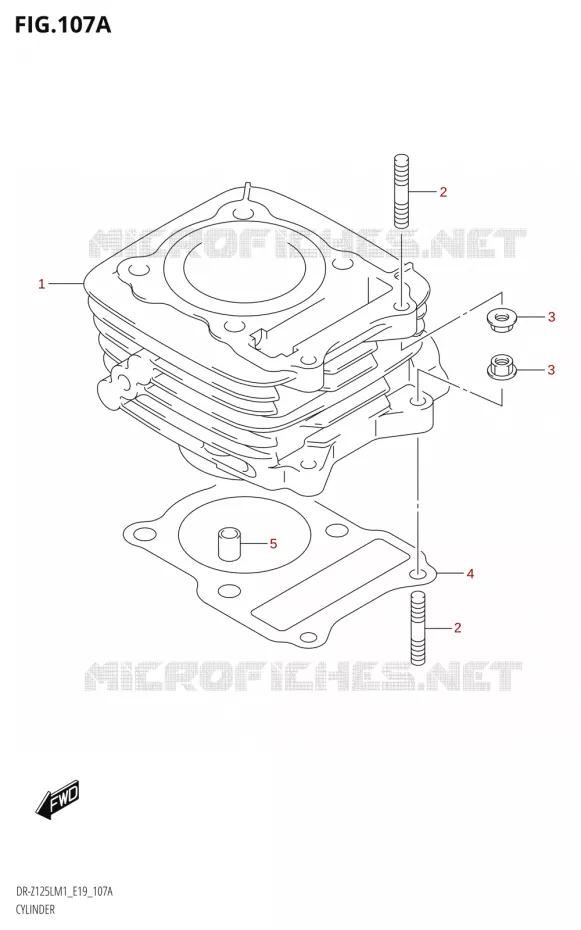 CYLINDER Suzuki MOTO 125 DR-Z 2021  DR-Z125L M1