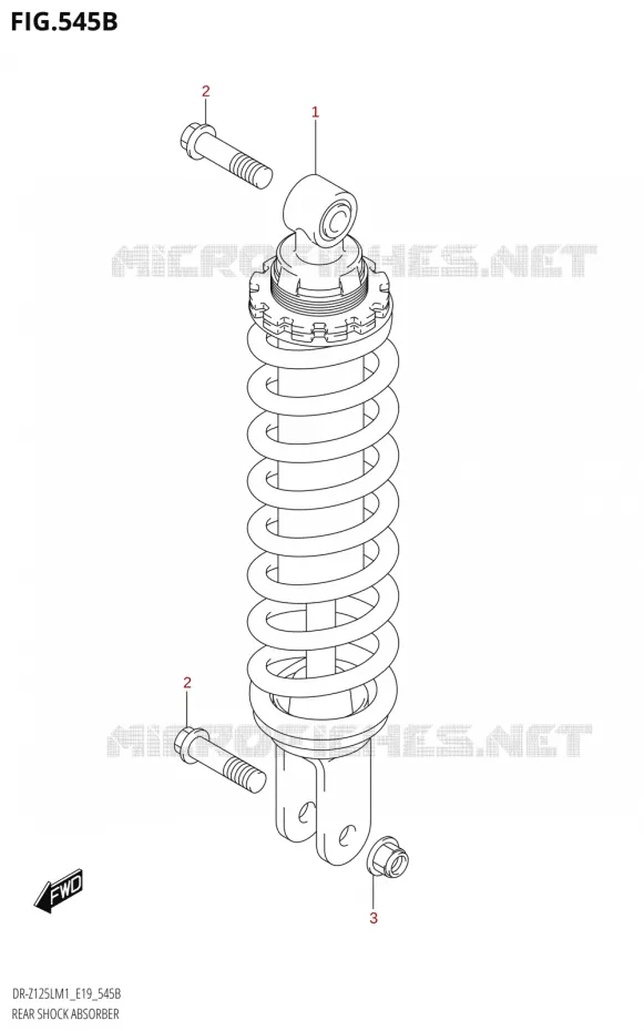 REAR SHOCK ABSORBER Suzuki MOTO 125 DR-Z 2021  DR-Z125L M1