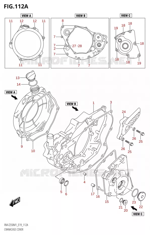 CASING Suzuki MOTO 250 RM-Z 2021  RM-Z250 M1 (E19)
