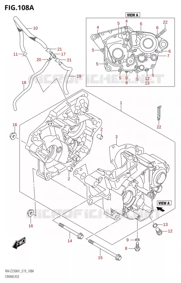 CASING Suzuki MOTO 250 RM-Z 2021  RM-Z250 M1 (E19)