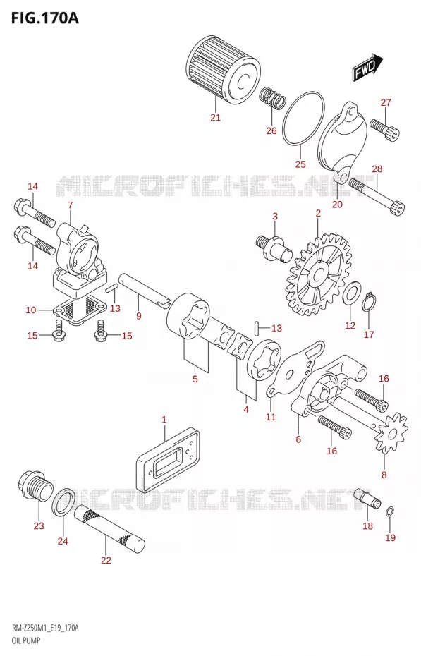 OIL PUMP Suzuki MOTO 450 RM-Z 2021  RM-Z450 M1 (E19)