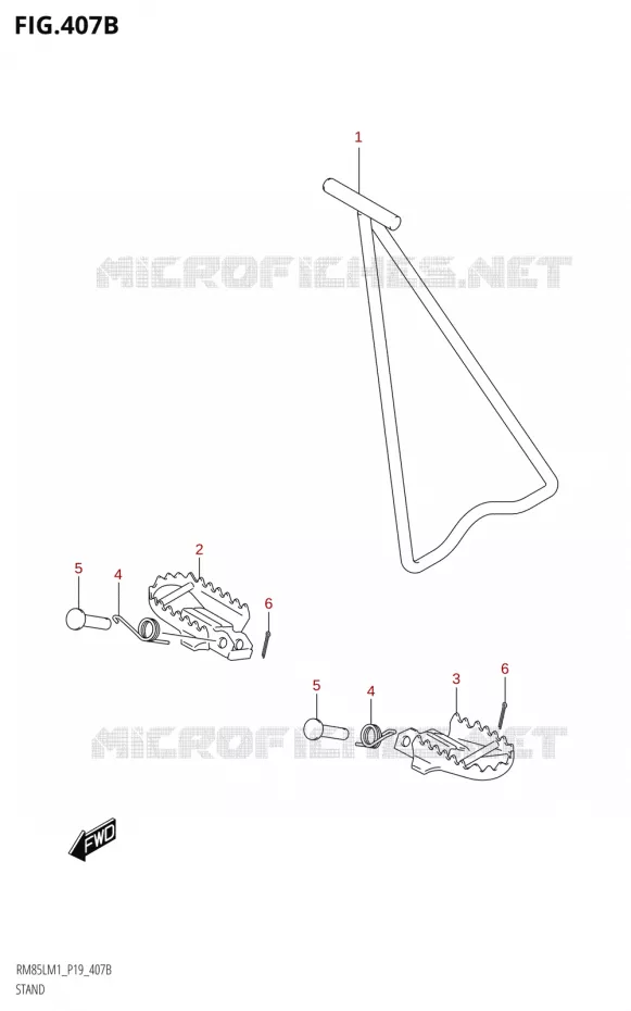 STAND Suzuki MOTO 85 RM 2021  RM85L M1 (E19)