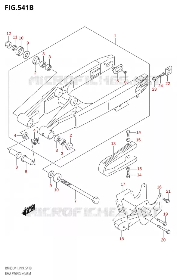 SWINGARM Suzuki MOTO 85 RM 2021  RM85L M1 (E19)