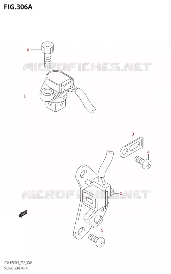 GENERATOR SENSOR Suzuki MOTO 600 GSX-R 2006  GSX-R600 K6 (E02,E19)