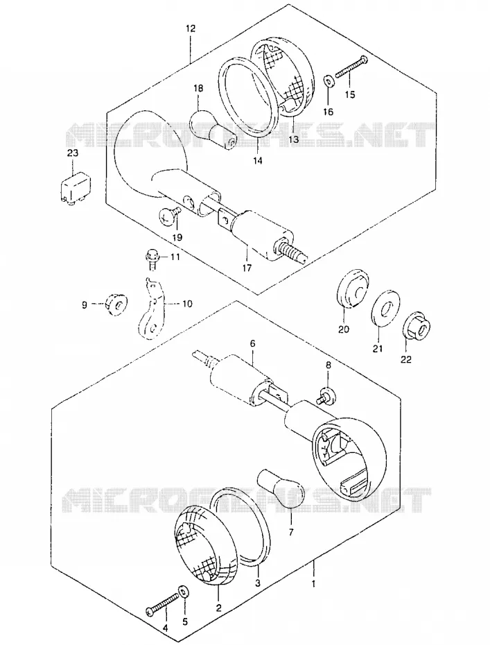 INDICATORS Suzuki MOTO 125 MARAUDER 2000  GZ125Y(W/X/Y)