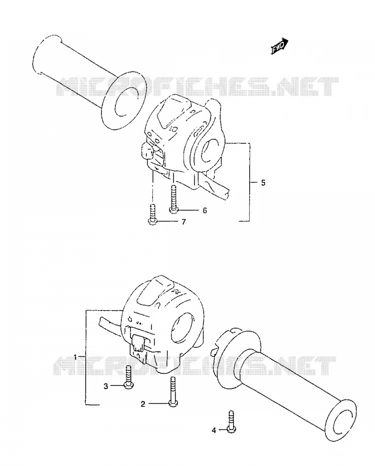 SWITCHES Suzuki MOTO 125 MARAUDER 2000  GZ125UY(W/X/Y)