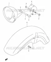 BOITIER PHARE (MODELE K3) for Suzuki MARAUDER 125 2003