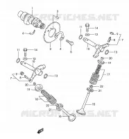 CAMSHAFT   VALVES for Suzuki MARAUDER 125 2003