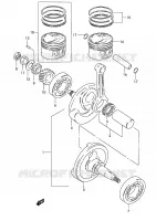 CRANKSHAFT for Suzuki MARAUDER 125 2003