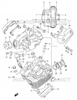 CYLINDER HEAD for Suzuki MARAUDER 125 2003