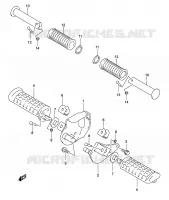 FOOTREST for Suzuki MARAUDER 125 2003