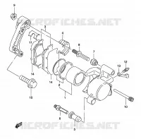 FRONT CALIPER for Suzuki MARAUDER 125 2003