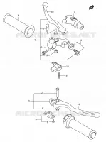 LEVIER POIGNEE (MODELE K3) for Suzuki MARAUDER 125 2003